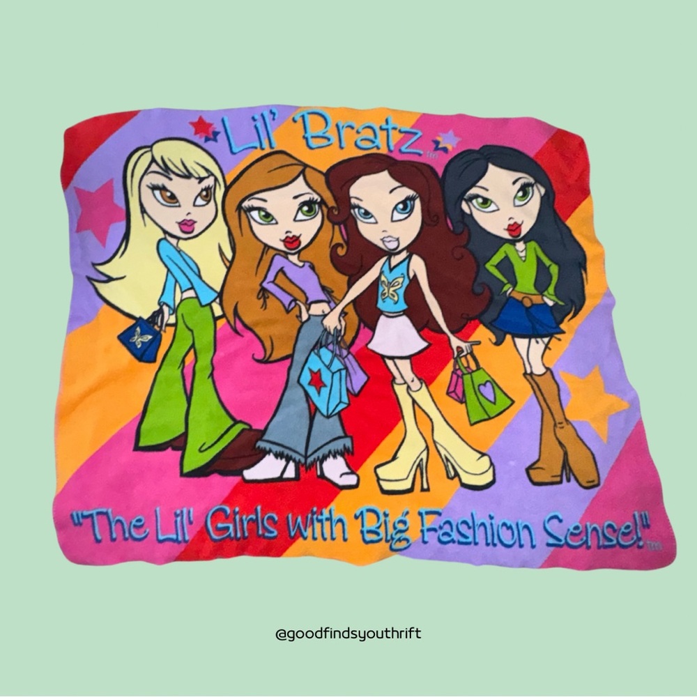 Vintage Lil' Bratz Girl Blanket Official Licensed Fleece